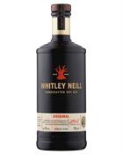 Whitley Neill Gin Handcrafted Dry Gin from England contains 70 centiliters with 43 percent alcohol